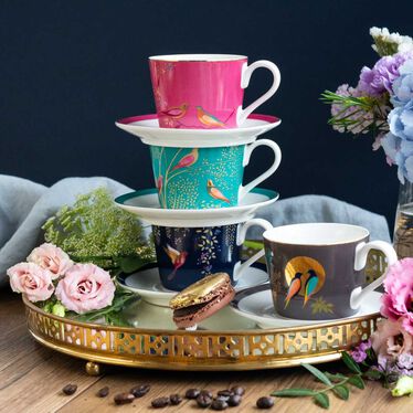 Sara Miller Chelsea Espresso Cups & Saucers